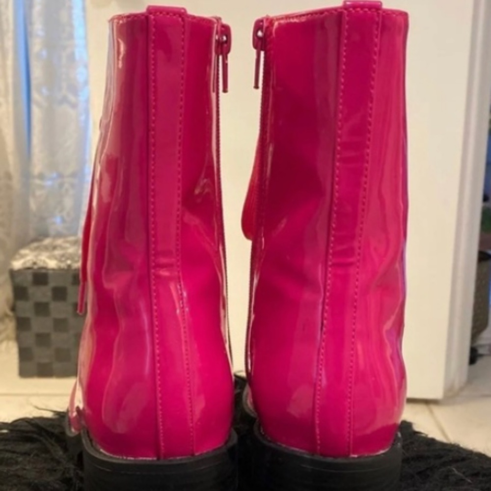 Pink Combat Boots 💗 - Picture 3 of 8